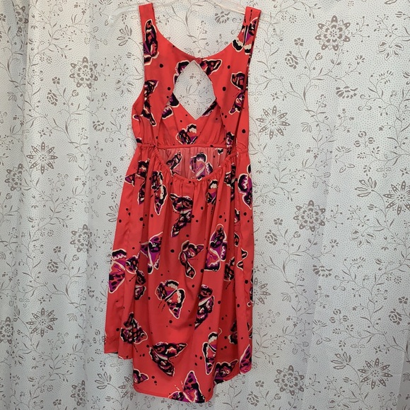 Roxy Ladies Dress Butterfly Print Size Large - Picture 2 of 4